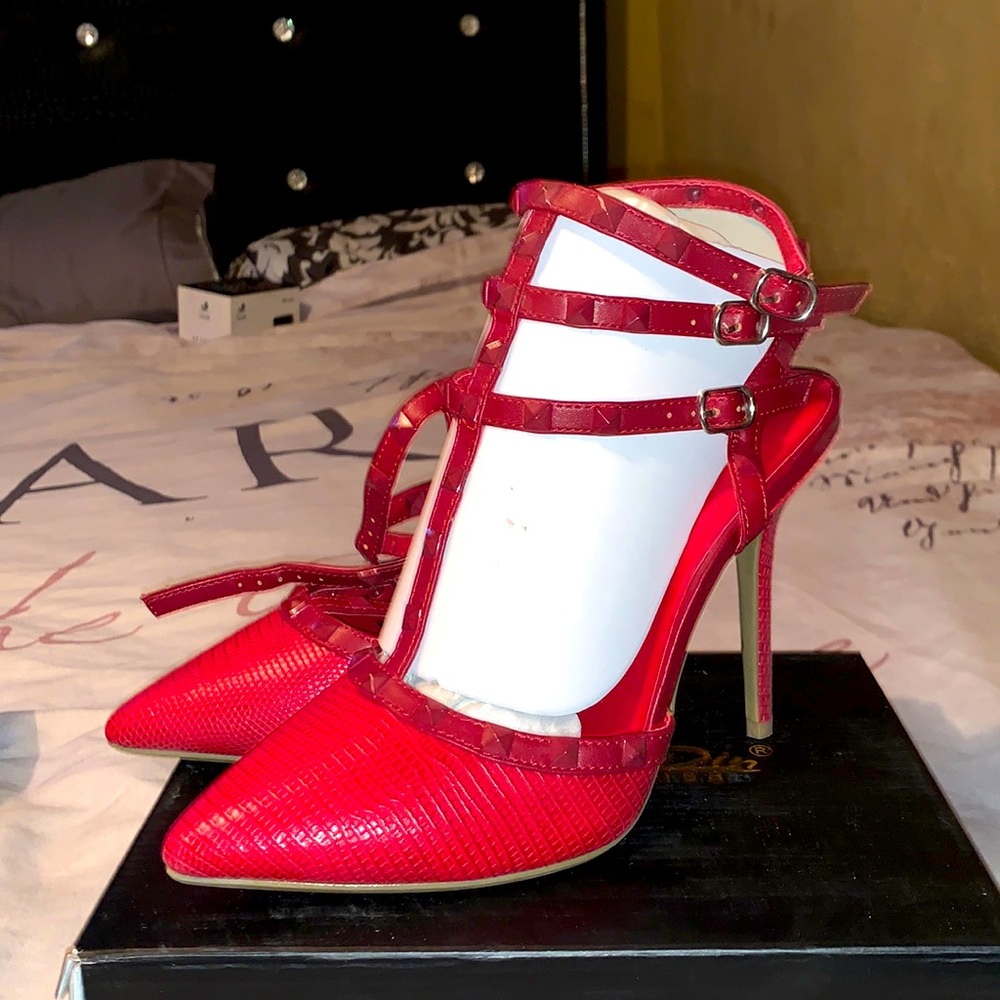 Red spicy heels
